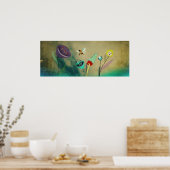 Reizigerbijenafdrukken Poster (Keuken)