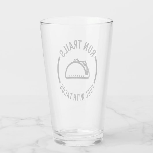 Reizigerbrandstof met taco's glas (Achterkant)