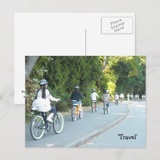 Reizigerfietsen Briefkaart (Voorkant / Achterkant)