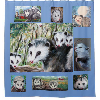 Reizigergordijn van Opossum Douchegordijn