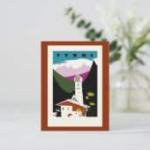 Reizigerpastel Tyrol Oostenrijk Briefkaart (Staand voorkant)