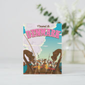 Reizigerposter voor Cartoons in Denemarken Briefkaart (Staand voorkant)