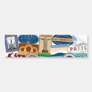 Reizigerreiziger-wereldreiziger Bumpersticker