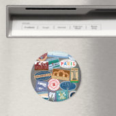 Reizigerreiziger-wereldreiziger Magneet (Insitu (Vaatwasser))