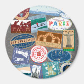 Reizigerreiziger-wereldreiziger Magneet (Voorkant)