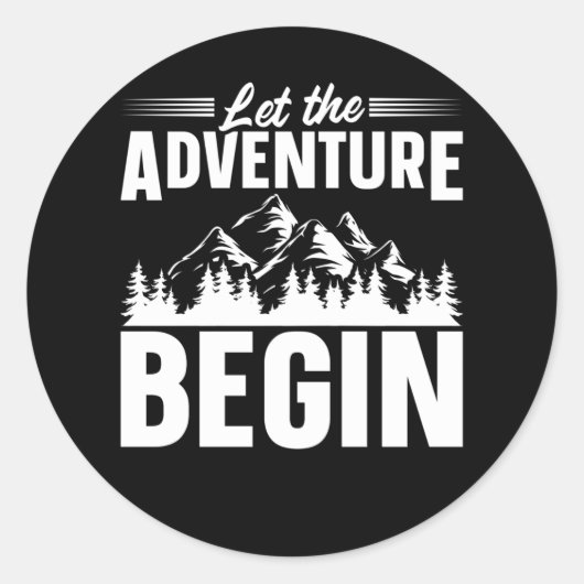 Reizigerritsreis over de weg ronde sticker (Voorkant)