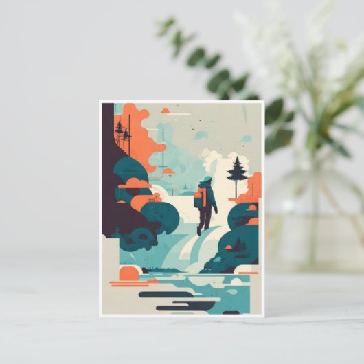 Reizigers  briefkaart (Staand voorkant)