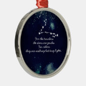 Reizigers en sterren - Keramische siervoorwerpen Metalen Ornament (Rechts)