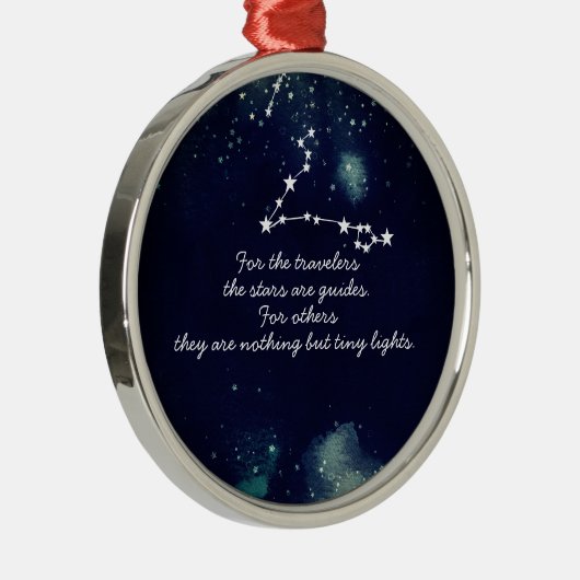 Reizigers en sterren - Keramische siervoorwerpen Metalen Ornament (Rechts)