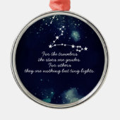 Reizigers en sterren - Keramische siervoorwerpen Metalen Ornament (Voorkant)