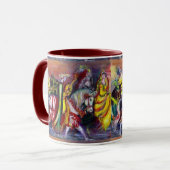 Reizigers in de nacht mok (Voorkant links)