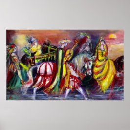 Reizigers in de nacht poster