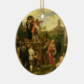 Reizigers Keramisch Ornament (Rechts)