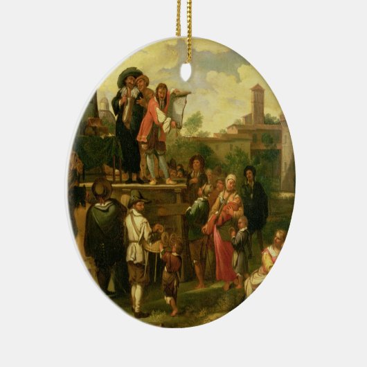 Reizigers Keramisch Ornament (Rechts)