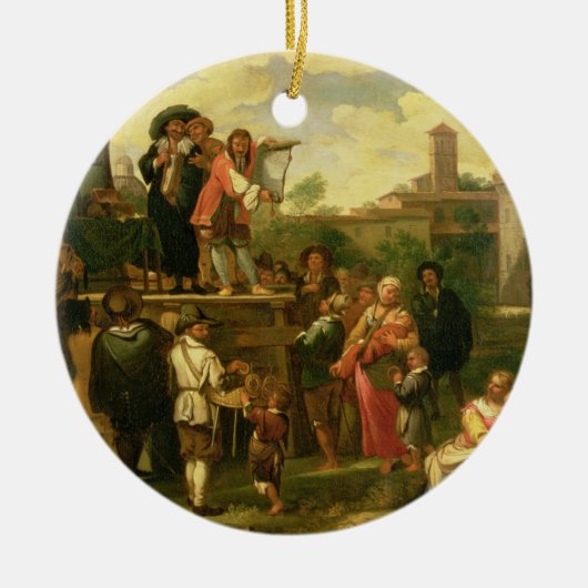 Reizigers Keramisch Ornament (Voorkant)