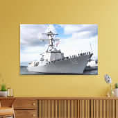 Reizigers mannen canvas afdruk (Insitu (Woonkamer))