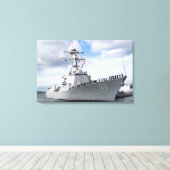 Reizigers mannen canvas afdruk (Insitu (Houten vloer))