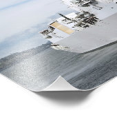 Reizigers mannen foto afdruk (Hoek)