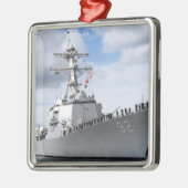 Reizigers mannen metalen ornament (Links)