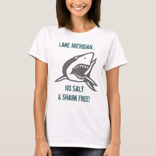 Reizigers Michigan No Salt & Shark Free T-shirt (Voorkant)