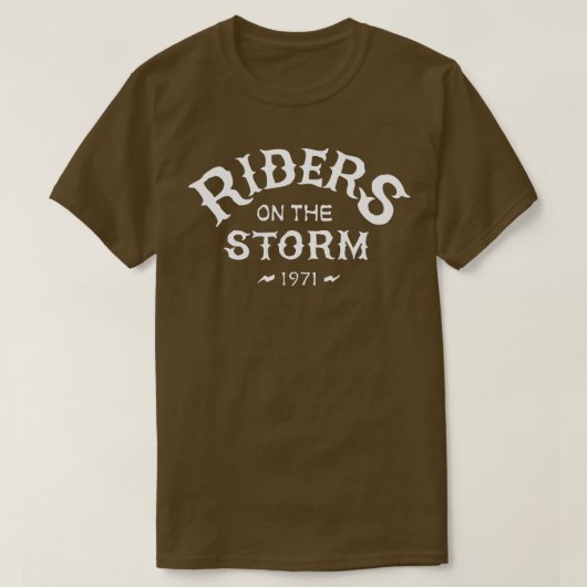 Reizigers op het Storm 1971 Retro 70s T-shirt (Design voorkant)