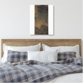 Reizigers te midden van bergen en stromen / canvas afdruk (Insitu (Slaapkamer))