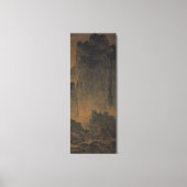 Reizigers te midden van bergen en stromen / canvas afdruk (Voorkant)