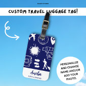Reizigers Travel Quote Goede reis Custom Gift Bagagelabel