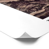 Reizigers tussen bergen en straten door Fan Kuan Poster (Hoek)