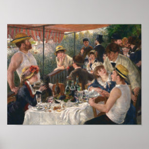 Reizigers van de Boatingpartij door Renoir - Poste Poster
