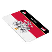 Reizigers van Poolse vlag en Polen/Polen Magneet (Rechterzijde)