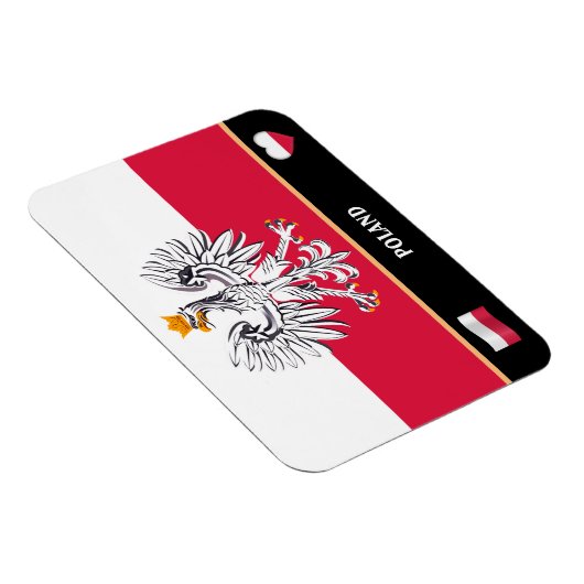 Reizigers van Poolse vlag en Polen/Polen Magneet (Rechterzijde)