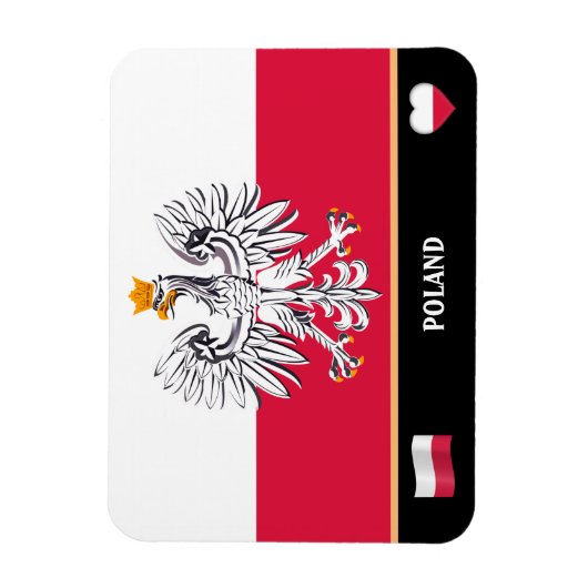 Reizigers van Poolse vlag en Polen/Polen Magneet (Verticaal)