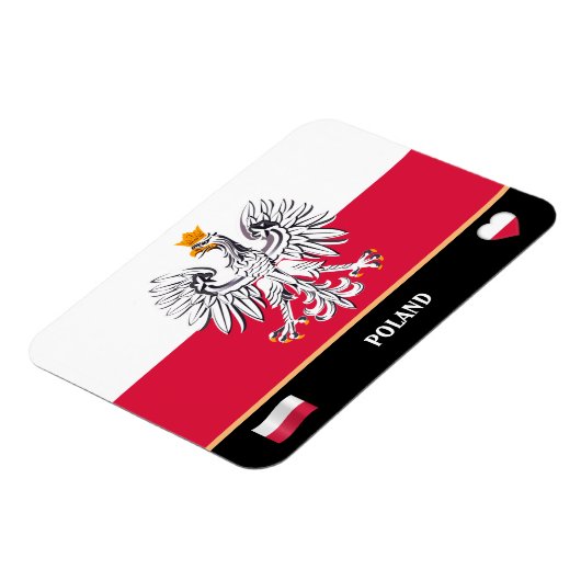 Reizigers van Poolse vlag en Polen/Polen Magneet (Linkerzijde)