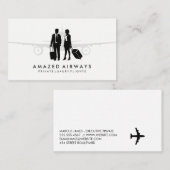 Reizigers | Vliegtuig Visitekaartje (Voorkant / Achterkant)