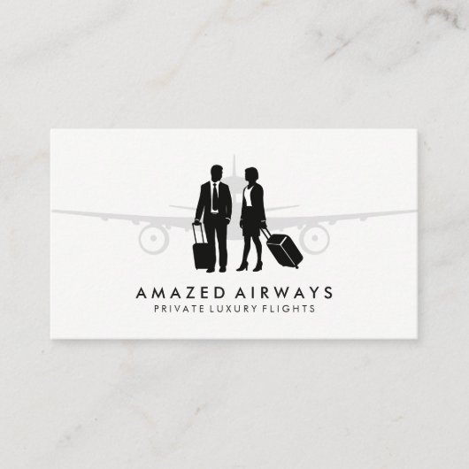 Reizigers | Vliegtuig Visitekaartje (Voorkant)