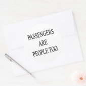 Reizigers zijn mensen te sarcastisch Reizen Sticke Ronde Sticker (Envelop)