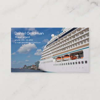 Reizigersagent cruise Ship Visitekaartje