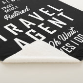 Reizigersagent Werktaak Titel Cadeau Sherpa Deken (3/4)