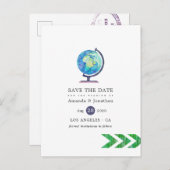 Reizigersavondenweduwschap Sla datum op Aankondigingskaart (Voorkant / Achterkant)