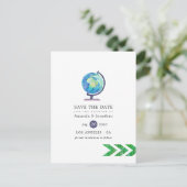 Reizigersavondenweduwschap Sla datum op Aankondigingskaart (Staand voorkant)