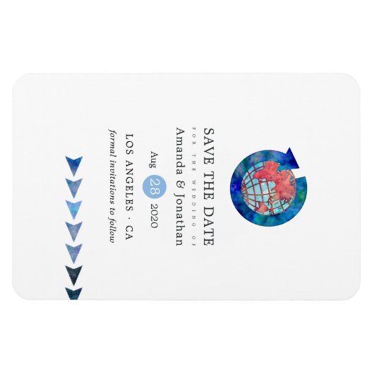 Reizigersavondenweduwschap Sla datum op Magneet (Horizontaal)