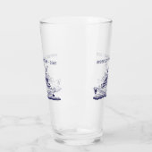 Reizigersblauw van Monogram Familie Glas (Links)