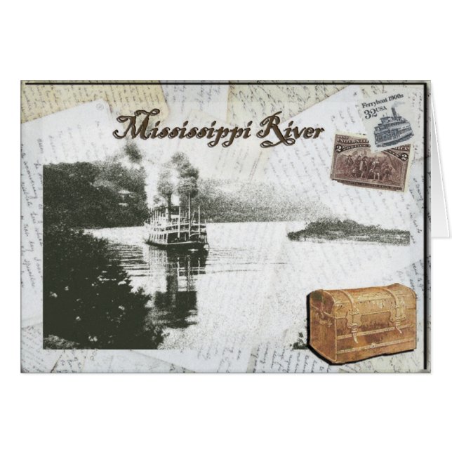 Reizigersboot op de Mississippi (Voorkant Horizontaal)