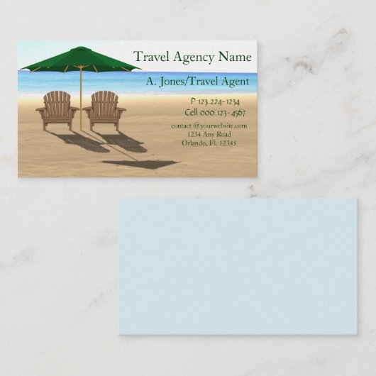 Reizigersdienst Visitekaartje (Voorkant / Achterkant)