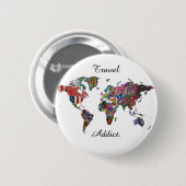 Reizigersdiensttoegangspasje Ronde Button 5,7 Cm (Voorkant /achterkant)