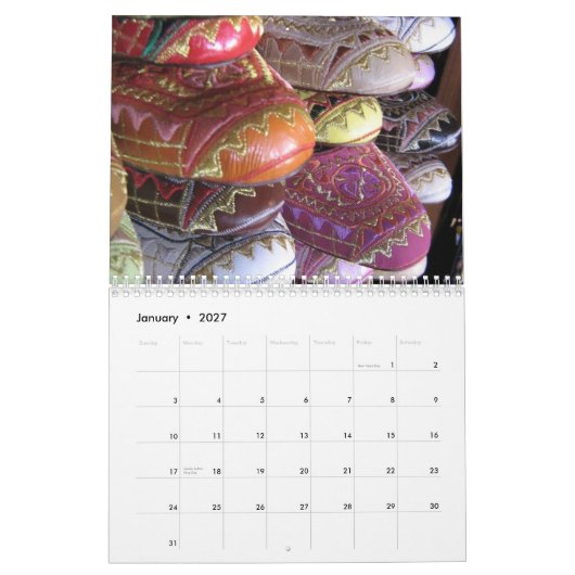 Reizigerskalender 2012 kalender (Jan 2027)