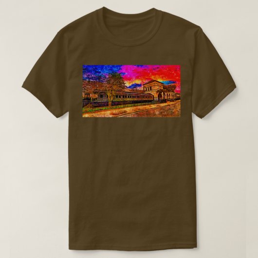 Reizigerslijn aan de kust, nabij t-shirt (Design voorkant)