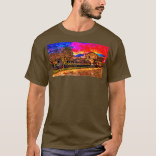 Reizigerslijn aan de kust, nabij t-shirt