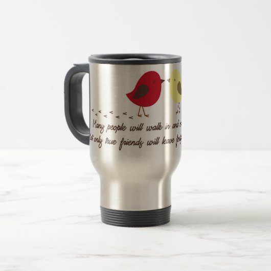 Reizigersmokkel met vriendschapsonderscheiding reisbeker (Voorkant links)